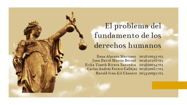 EL PROBLEMA DEL FUNDAMENTO DE LOS DERECHOS HUMANOS