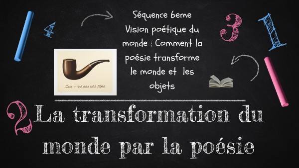 Séquence 6eme Visions poétiques du monde La poésie des objets