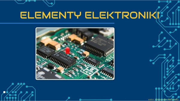 Elementy elektroniki