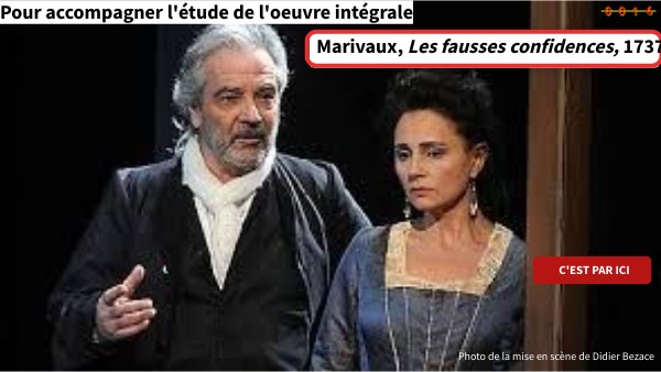 mise en scène fausses confidences