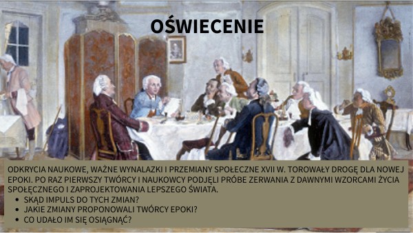 Klasa II 5.2. Oświecenie