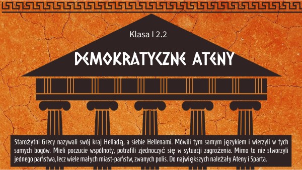 Demokratyczne Ateny Klasa 5 Test Klasa I 2.2.Demokracja ateńska