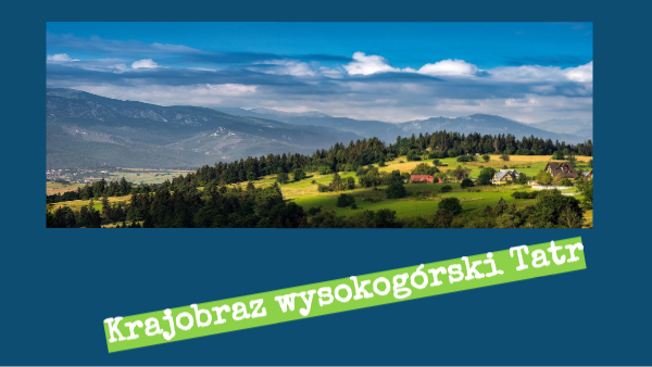 Krajobraz wysokogórski Tatr.