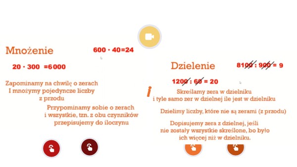 klasa 4, mnozenie i dzielenie liczb z zerami na koncu