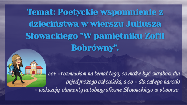 "W pamiętniku Zofii Bobrówny"