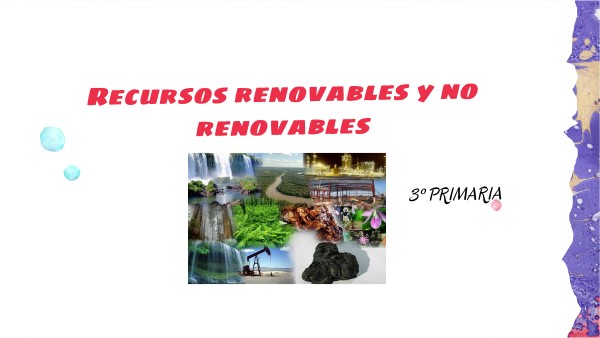 Recursos Renovables Y No Ren 3ro Prim