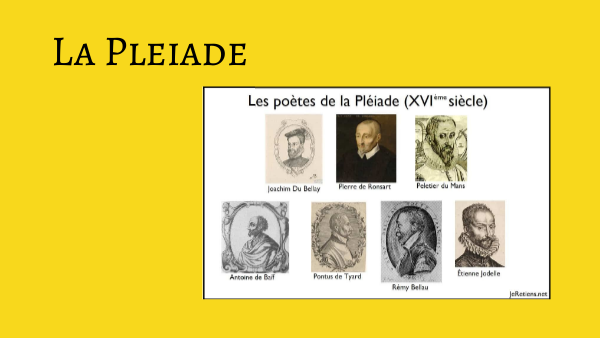 La Pléiade by sebastien.moinard on Genially