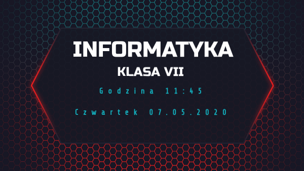 Informatyka klasa 7