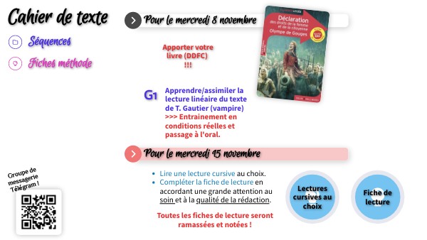 Cahier de texte STSS