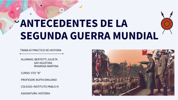 ANTECEDENTES DE LA SEGUNDA GUERRA MUNDIAL