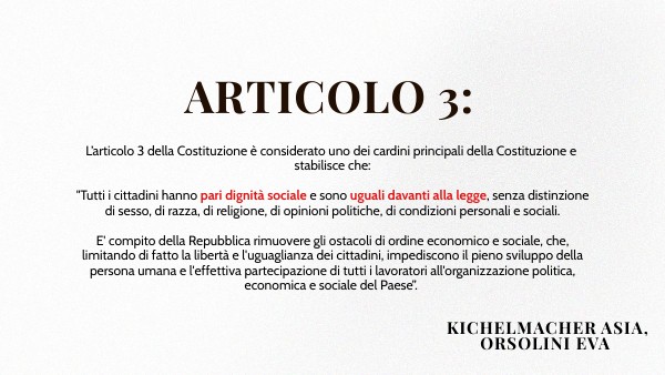 ARTICOLO 3