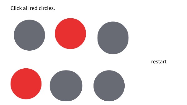 Disappearing circles