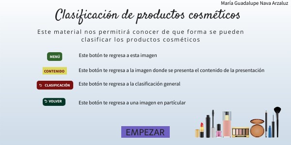 Clasificacion De Los Productos Cosmeticos Segun Su Funcion
