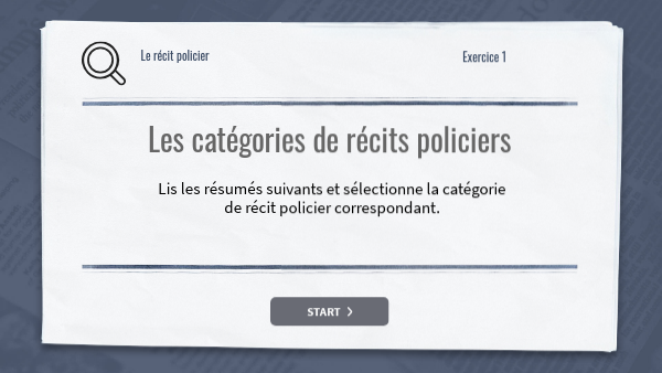 Récit policier EX 1