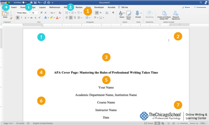 APA 7 Cover Page