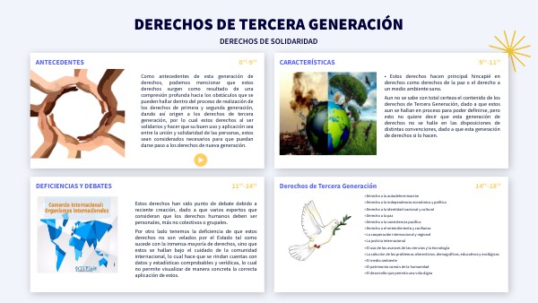DERECHOS DE TERCERA GENERACIÓN