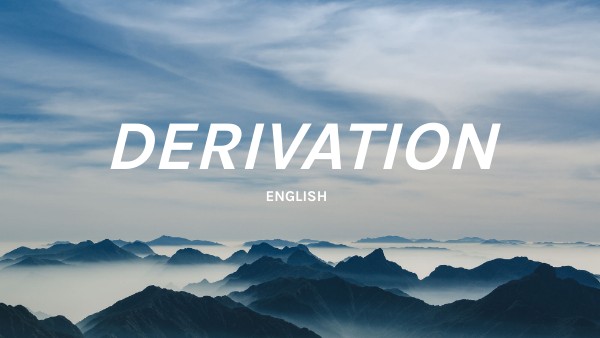 Inglés:derivación