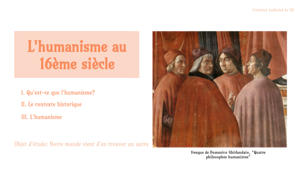 l'humanisme by colleludivine on Genially