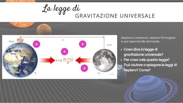 La legge di gravitazione universale