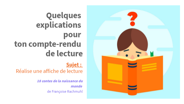 18 Contes De La Naissance Du Monde Fiche De Lecture Travail sur 18 contes naissance monde by geraldine.marizier on Genially