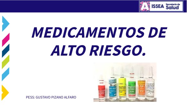 MEDICAMENTOS DE ALTO RIESGO