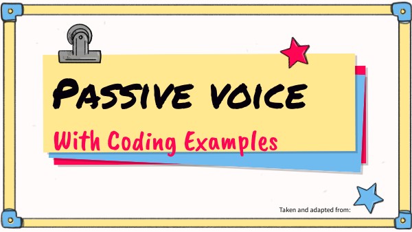 The Passive Voice And Example Sentences English Grammar Here