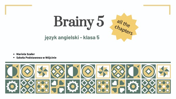 BRAINY 5- KLASA 5- ALL THE CHPATERS