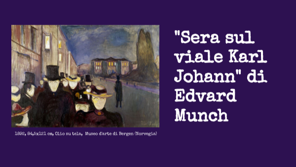 Sera sul viale Karl Johann