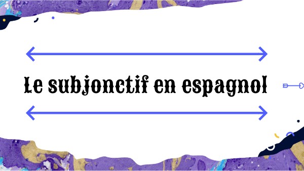 Subjonctif espagnol