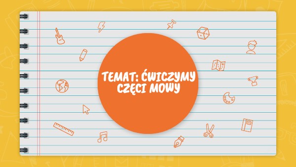 części mowy kl.5
