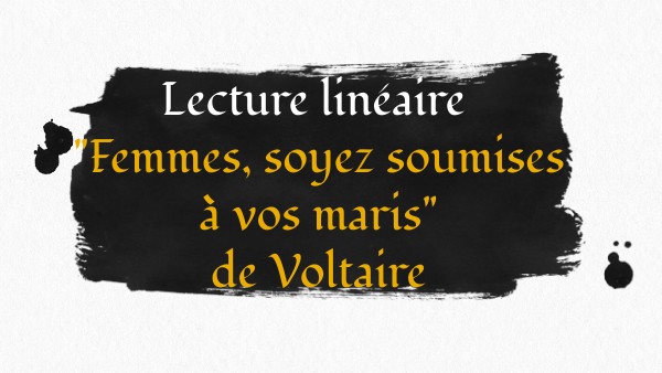 Femmes Soyez Soumises à Vos Maris Voltaire view.genial.ly