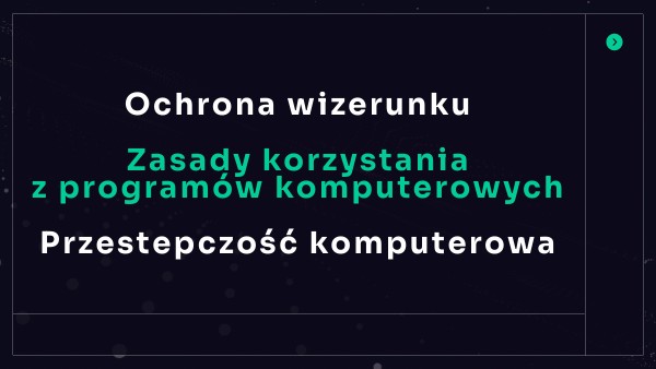 Ochrona wizerunku, zasady korzystania z programów komputerowych