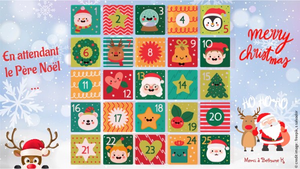 Le calendrier de l'avent 2021