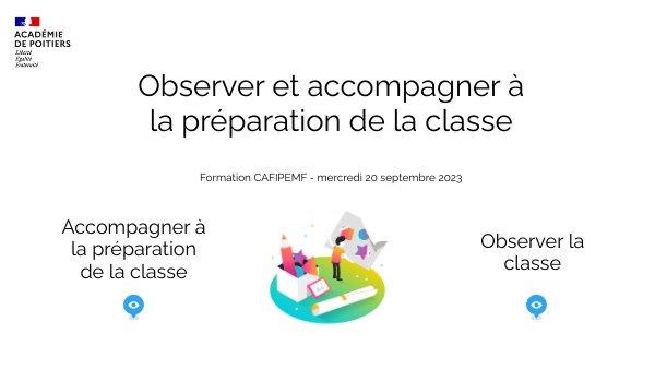 Formation CAFIPEMF 3 - Outils et observation