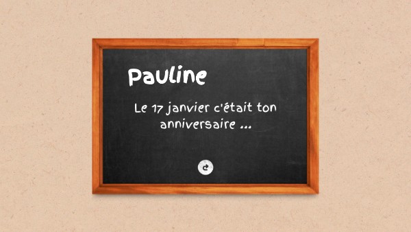 Blackboard Pauline By Etifiev On Genially