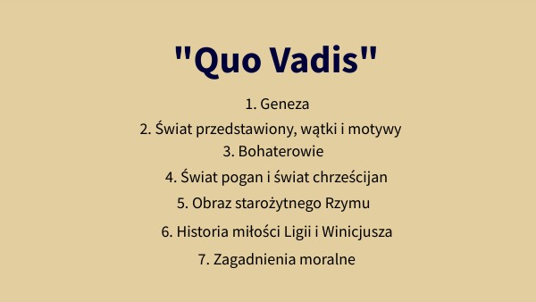 Quo Vadis
