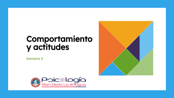 Comportamientos y actitudes