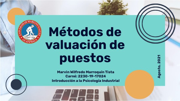 PRESENTACIÓN MÉTODOS DE VALUACIÓN DE PUESTOS