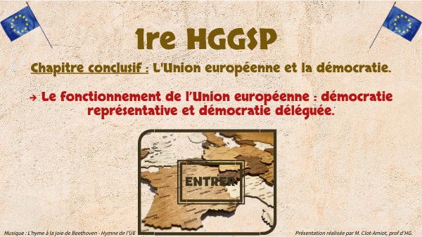 Le fonctionnement de l'Union Européenne