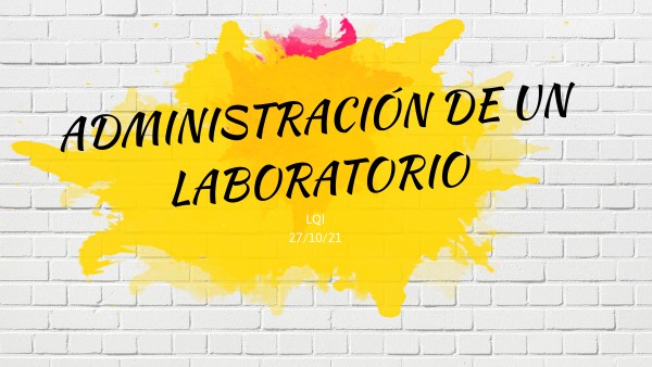 B LQI ADMINISTRACI N DE LABORATORIO By Lily S On Genially