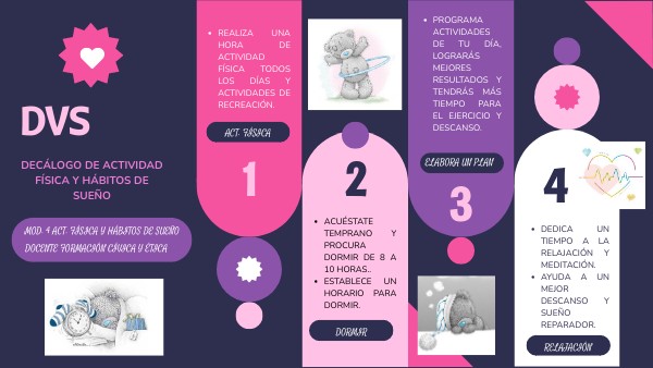 DECÁLOGO DE ACTIVIDAD FÍSICA Y HÁBITOS DE SUEÑO