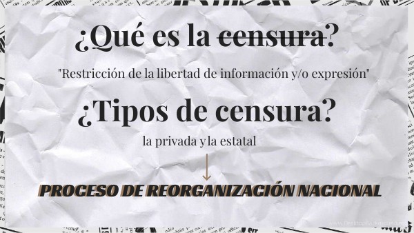 Censura- Presentación