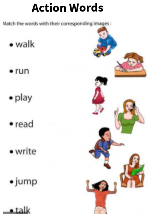 evaluation 2nd grade action words