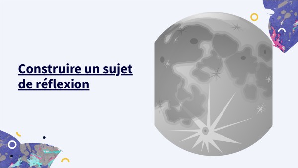 Le sujet de réflexion 1