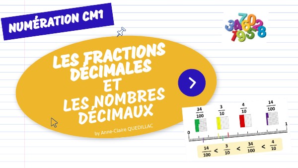 Les fractions décimales et les nombres décimaux 2022