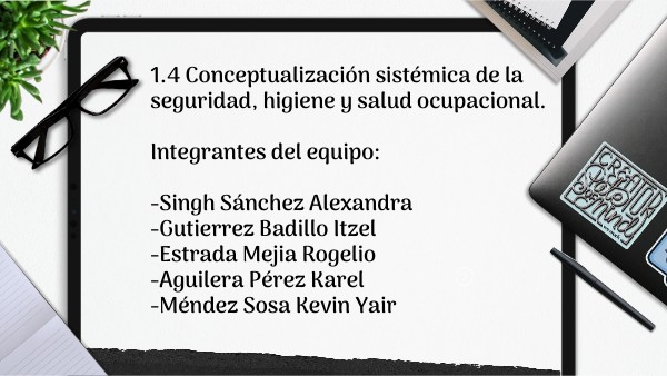 Conceptualización sistémica de la seguridad, higiene y salud ocupación