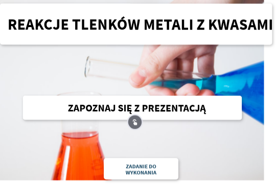 Reakcje Tlenków Metali Z Kwasami REAKCJE TLENKÓW METALI Z KWASAMI