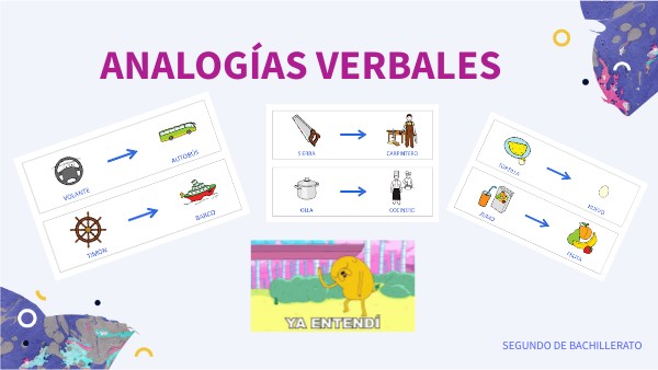 ANALOGÍAS VERBALES