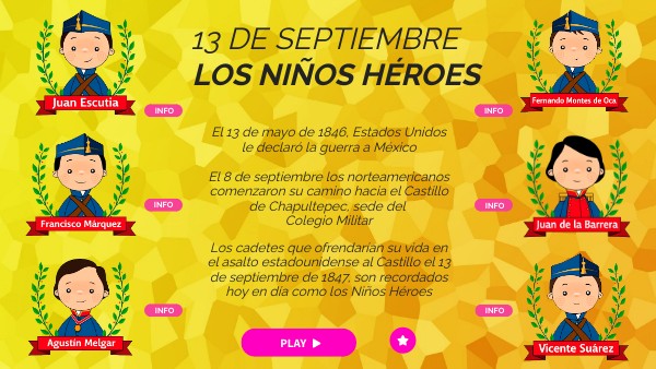 INFOGRAFIA NIÑOS HEROES