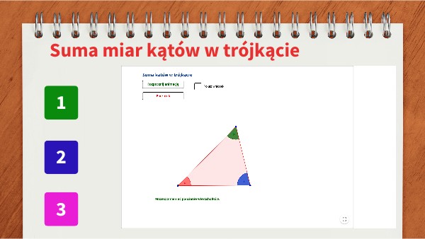 Kat Rozwarcia Stozka Ma Miare 120 Suma miar kątów w trójkącie